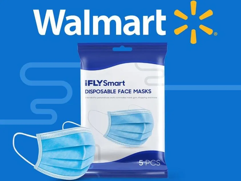 Walmart disposable face mask